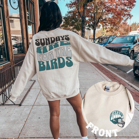 Philadelphia Football Sweatshirt, Philadelphia Eagles Sweatshirt, Sundays are for the Birds, Philadelphia Eagles Shirt, Bird Gang Outfit