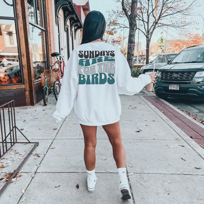 Philadelphia Football Sweatshirt, Philadelphia Eagles Sweatshirt, Sundays are for the Birds, Philadelphia Eagles Shirt, Bird Gang Outfit