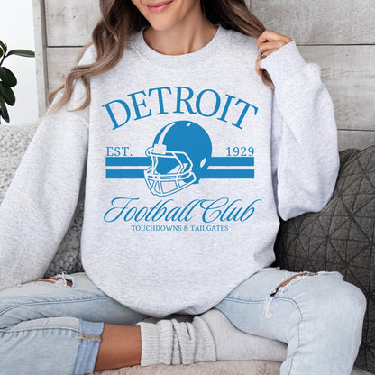 Detroit Football Lion Mascot Sweatshirt, Detroit Football Tee, Detroit Football Shirt, Detroit Sweater, Sunday Football, Tailgate Game Day
