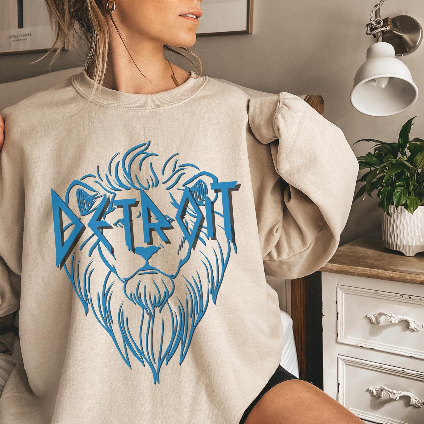 Detroit Football Sweatshirt, Detroit Football Tee, Lion Mascot, Detroit Football Shirt, Detroit Sweater, Sunday Football, Tailgate Game Day