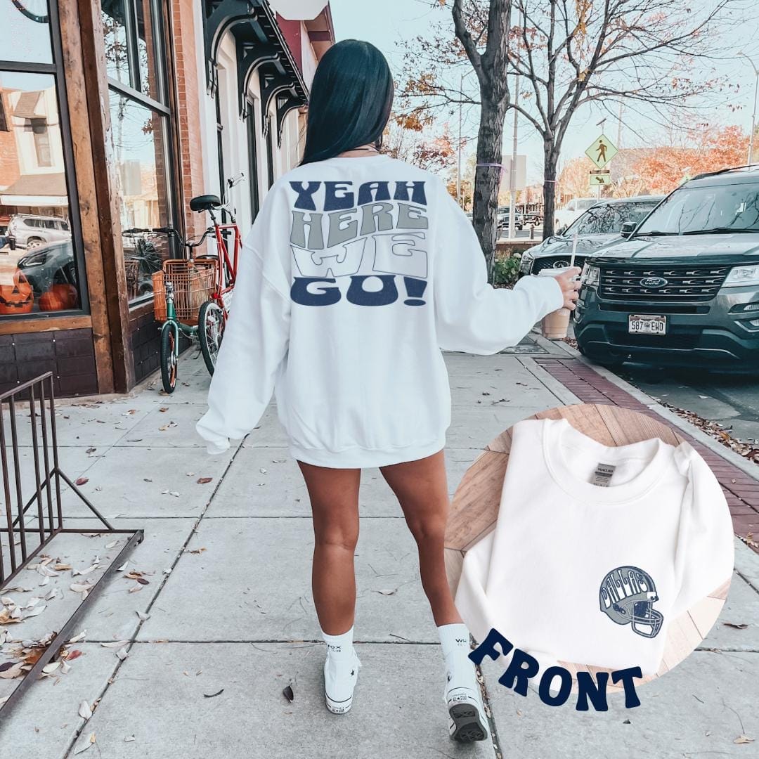 Vintage Dallas Football Sweatshirt, Retro Dallas Texas Crewneck, Game Day Pullover, Football Sunday Shirt, Dallas Fan Gift