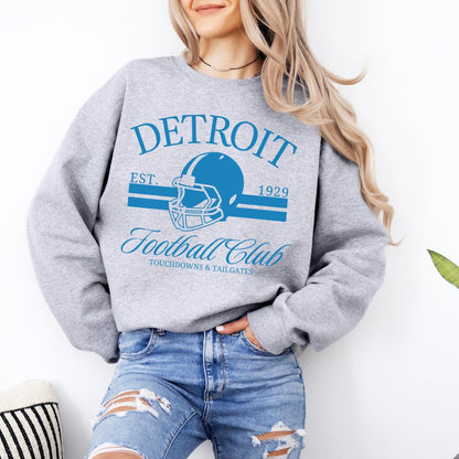 Detroit Football Lion Mascot Sweatshirt, Detroit Football Tee, Detroit Football Shirt, Detroit Sweater, Sunday Football, Tailgate Game Day