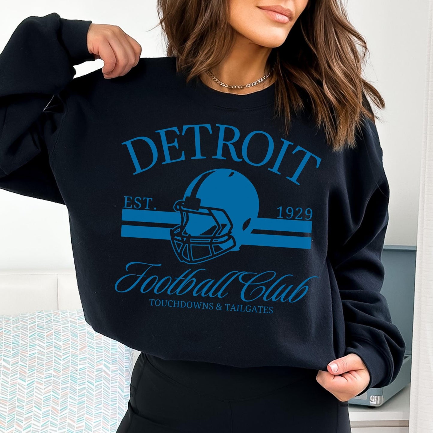 Detroit Football Lion Mascot Sweatshirt, Detroit Football Tee, Detroit Football Shirt, Detroit Sweater, Sunday Football, Tailgate Game Day