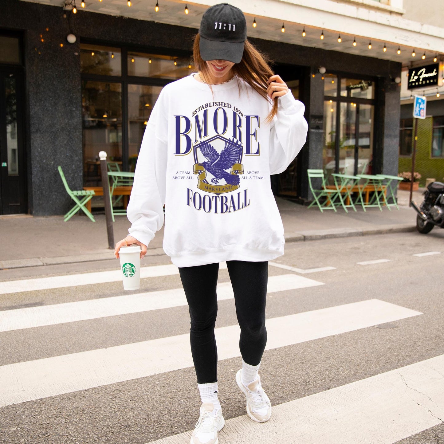 Vintage Baltimore Football Sweatshirt, Baltimore Maryland Crewneck, Game Day Pullover, Football Sunday Shirt, Baltimore Fan Sweater