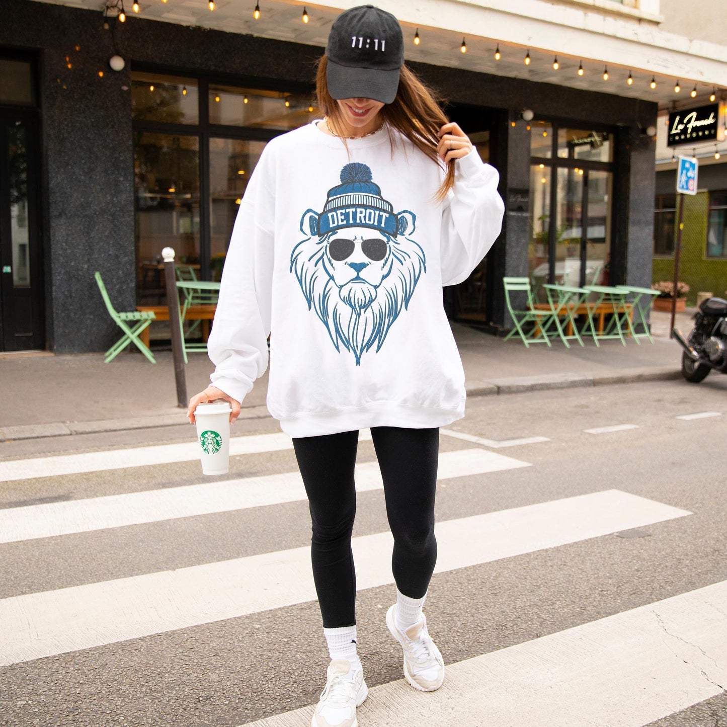 Detroit Football Crewneck Sweatshirt, Unisex Detroit Sweatshirt, Lion Mascot Shirt, Trendy Game Day Gift, Detroit Football Fan