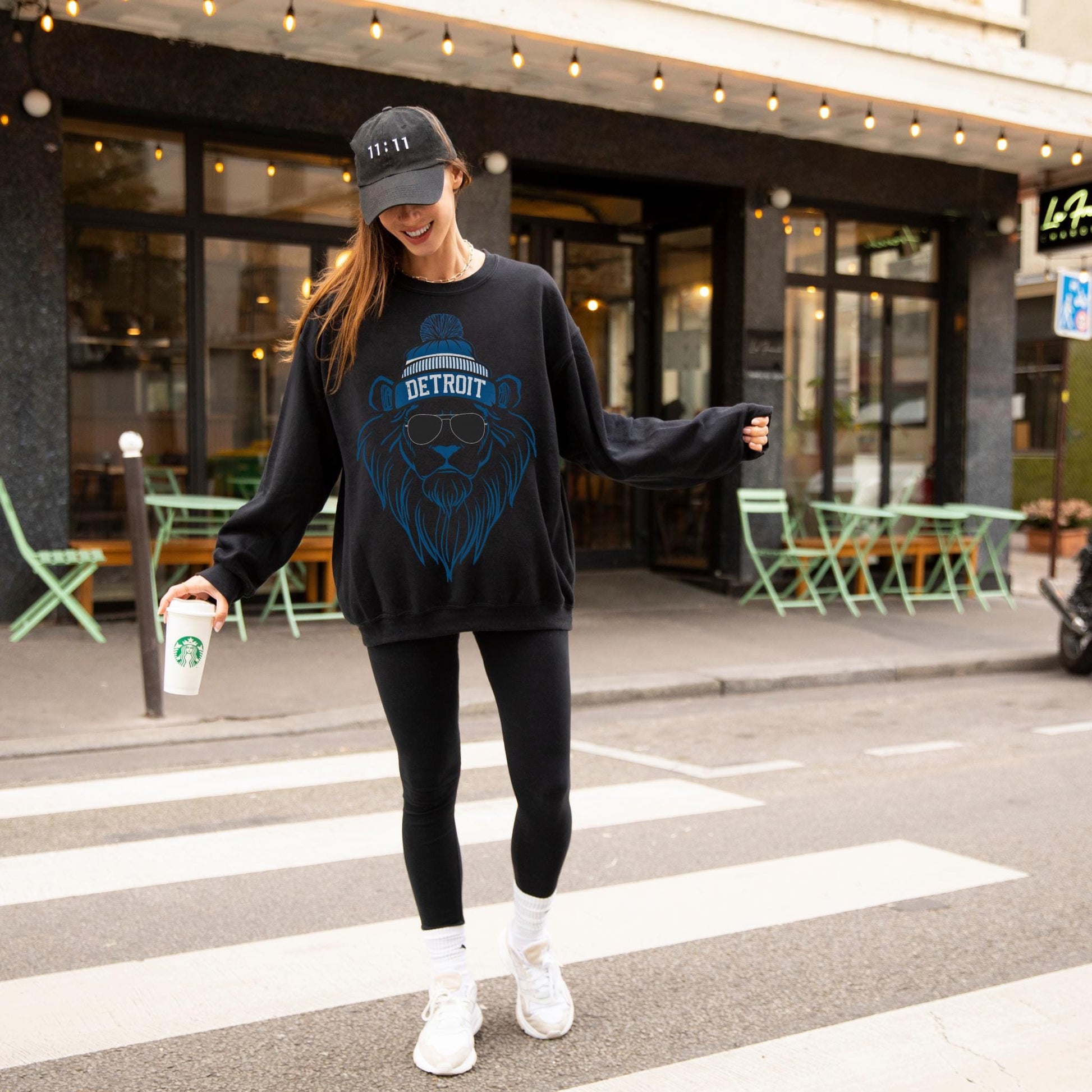 Detroit Football Crewneck Sweatshirt, Unisex Detroit Sweatshirt, Lion Mascot Shirt, Trendy Game Day Gift, Detroit Football Fan