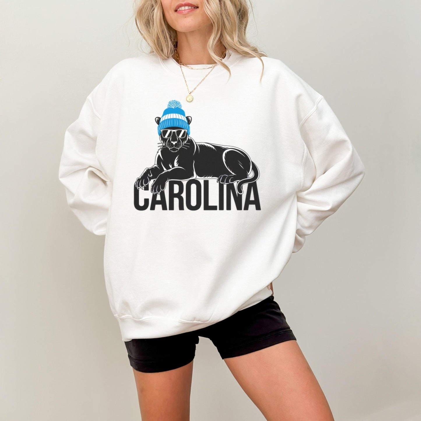 Carolina Football Crewneck Sweatshirt, Vintage Sports Fan Apparel, Trendy Game Day Gift, Unisex Carolina Sweatshirt, Carolina Football Fan