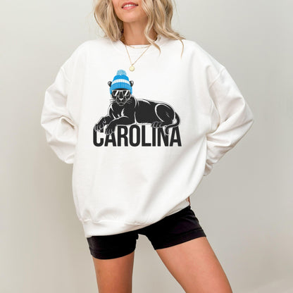 Carolina Football Crewneck Sweatshirt, Vintage Sports Fan Apparel, Trendy Game Day Gift, Unisex Carolina Sweatshirt, Carolina Football Fan