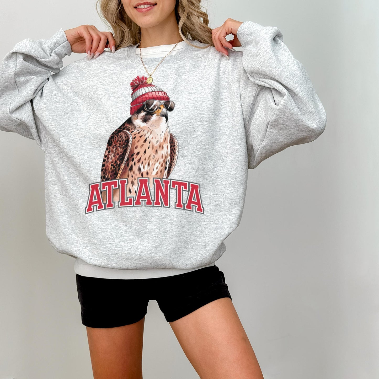 Atlanta Football Crewneck Sweatshirt, Vintage Sports Fan Apparel, Trendy Game Day Gift, Unisex Atlanta Sweatshirt, Atlanta Football Fan