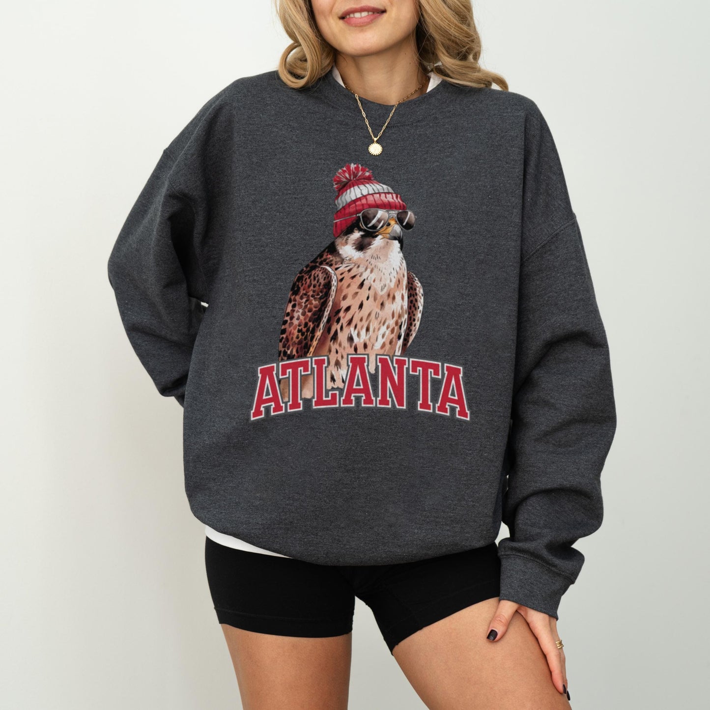 Atlanta Football Crewneck Sweatshirt, Vintage Sports Fan Apparel, Trendy Game Day Gift, Unisex Atlanta Sweatshirt, Atlanta Football Fan