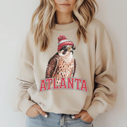 Atlanta Football Crewneck Sweatshirt, Vintage Sports Fan Apparel, Trendy Game Day Gift, Unisex Atlanta Sweatshirt, Atlanta Football Fan