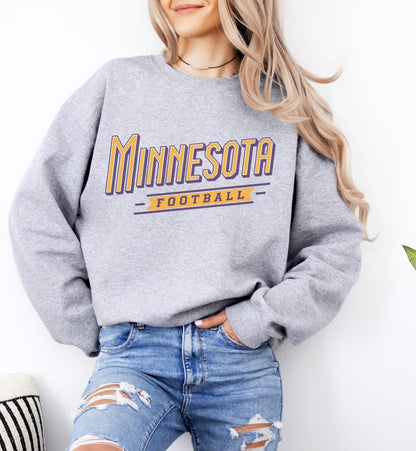 Minnesota Football Sweatshirt, Trendy Minnesota Football Fan Shirt, Minnesota Game Day Shirt, Trendy MN Sweatshirt, Fan Gift, Game Day Shirt