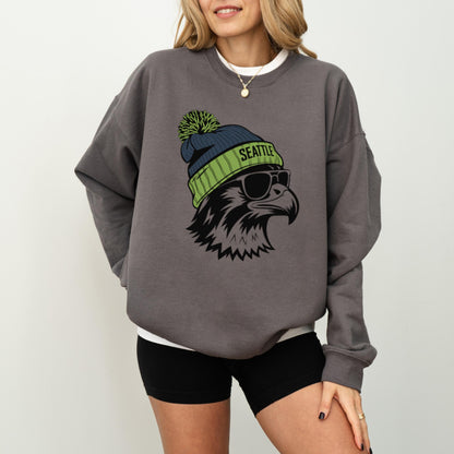 Seattle Football Vintage Sweatshirt T-Shirt,Seattle Seahawk Football Sweatshirt, Seahawk Fan Gift, Retro Seattle Football Shirt