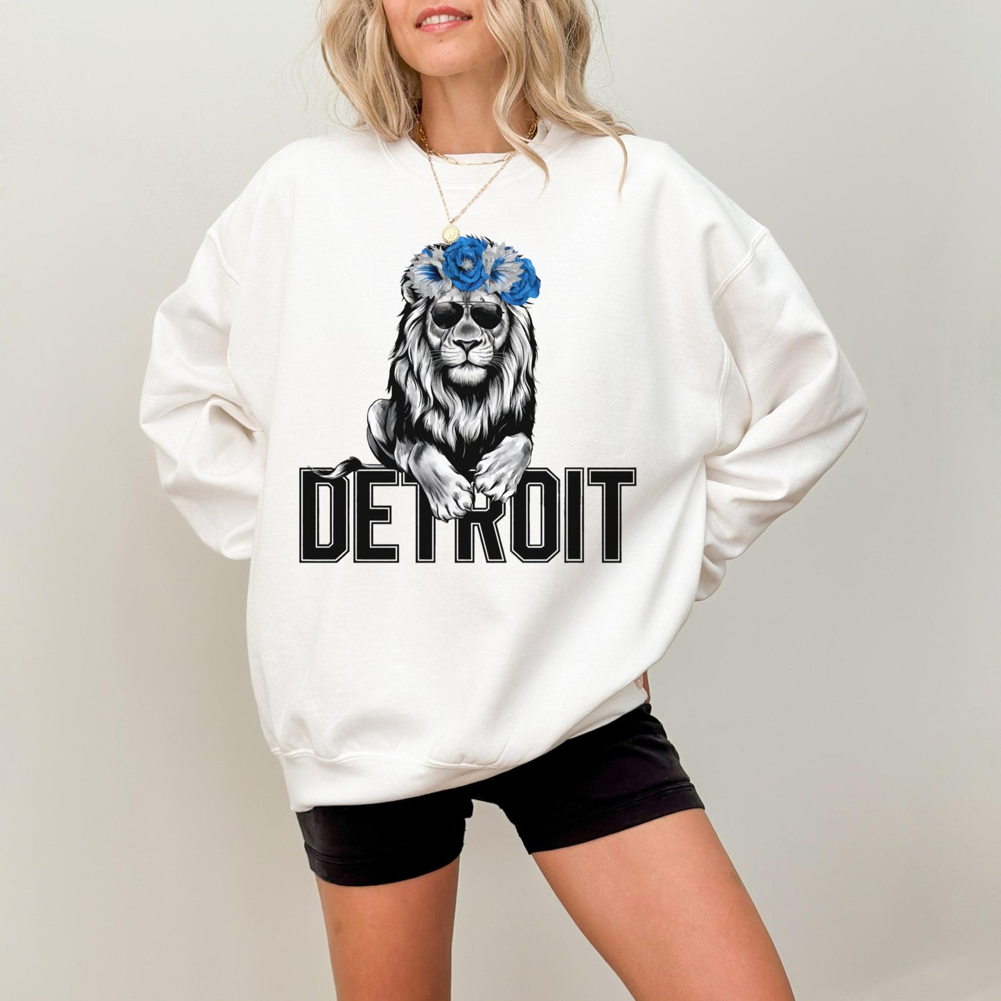 Detroit Football Sweatshirt, Detroit Football Tee, Lion Mascot, Detroit Football Shirt, Detroit Sweater, Sunday Football, Tailgate Game Day