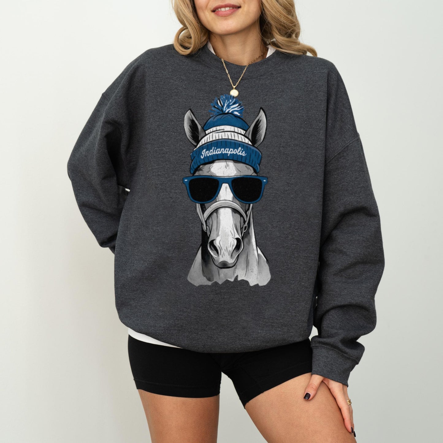 Indianapolis Football Crewneck Sweatshirt, Vintage Sports Fan Apparel, Trendy Game Day Gift, Unisex Indianapolis, Indianapolis Football