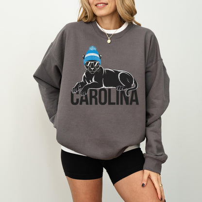 Carolina Football Crewneck Sweatshirt, Vintage Sports Fan Apparel, Trendy Game Day Gift, Unisex Carolina Sweatshirt, Carolina Football Fan