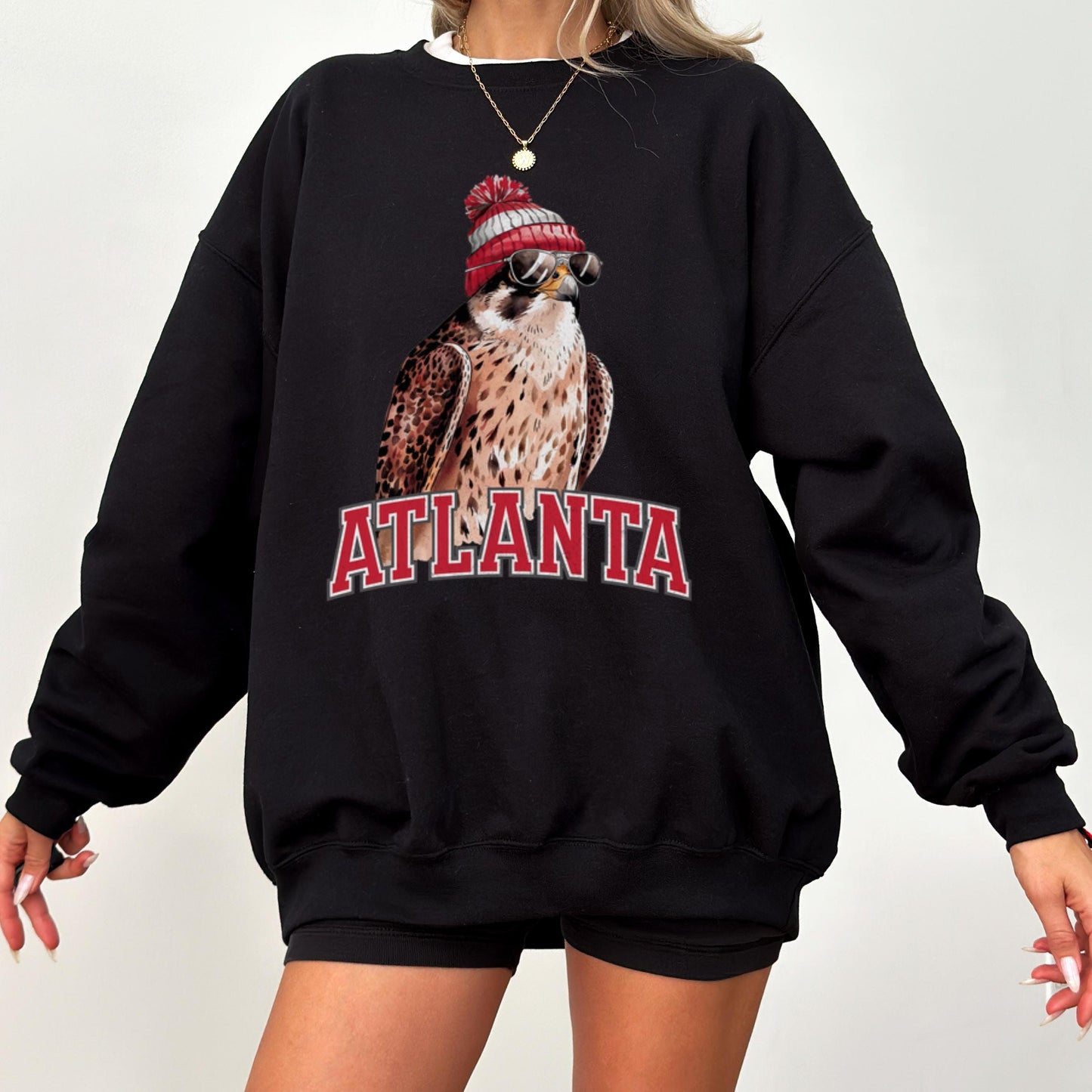 Atlanta Football Crewneck Sweatshirt, Vintage Sports Fan Apparel, Trendy Game Day Gift, Unisex Atlanta Sweatshirt, Atlanta Football Fan