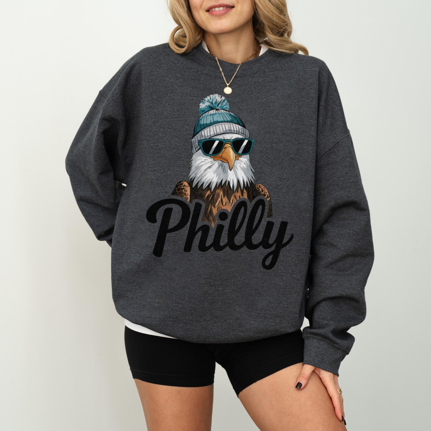 Vintage Philadelphia Football Sweatshirt, Trendy Fan Gifts, Game Day Crewneck, Retro Eagles Apparel, Team Wear, Trendy Gift, Football Fan