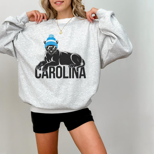 Carolina Football Crewneck Sweatshirt, Vintage Sports Fan Apparel, Trendy Game Day Gift, Unisex Carolina Sweatshirt, Carolina Football Fan