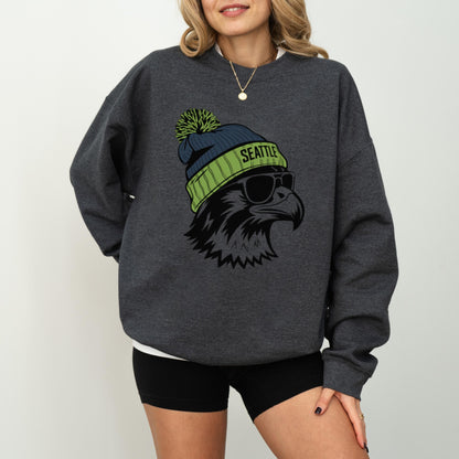 Seattle Football Vintage Sweatshirt T-Shirt,Seattle Seahawk Football Sweatshirt, Seahawk Fan Gift, Retro Seattle Football Shirt