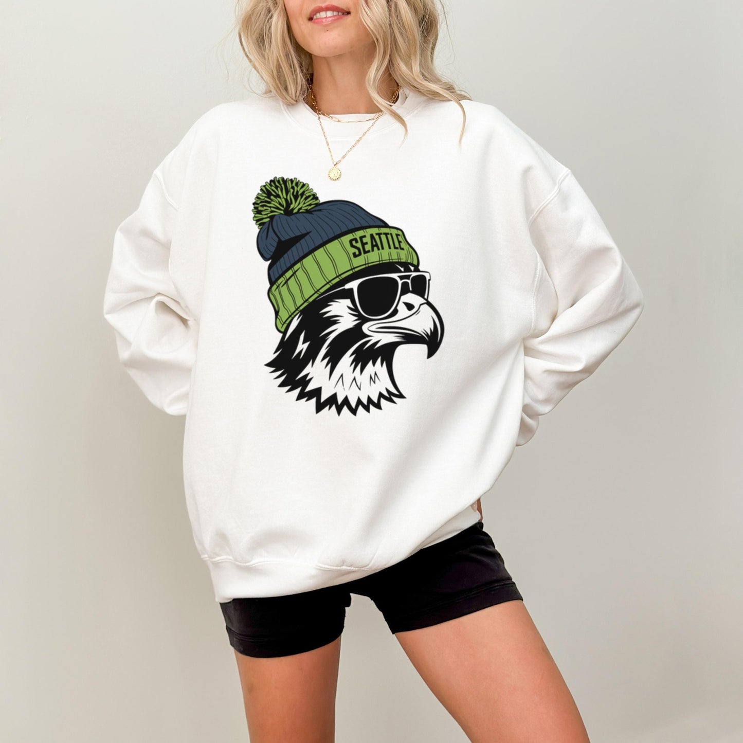 Seattle Football Vintage Sweatshirt T-Shirt,Seattle Seahawk Football Sweatshirt, Seahawk Fan Gift, Retro Seattle Football Shirt