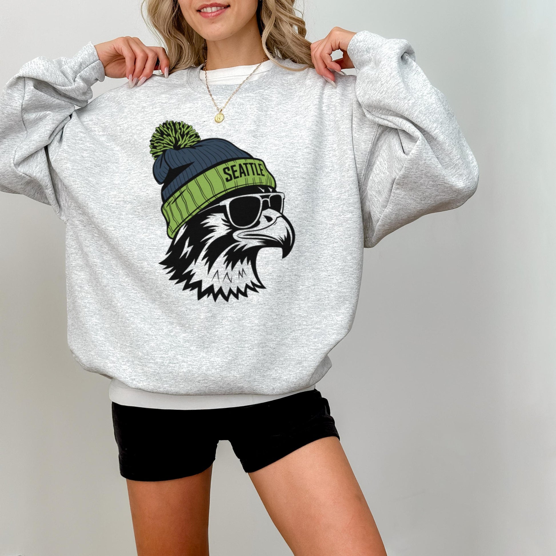 Seattle Football Vintage Sweatshirt T-Shirt,Seattle Seahawk Football Sweatshirt, Seahawk Fan Gift, Retro Seattle Football Shirt