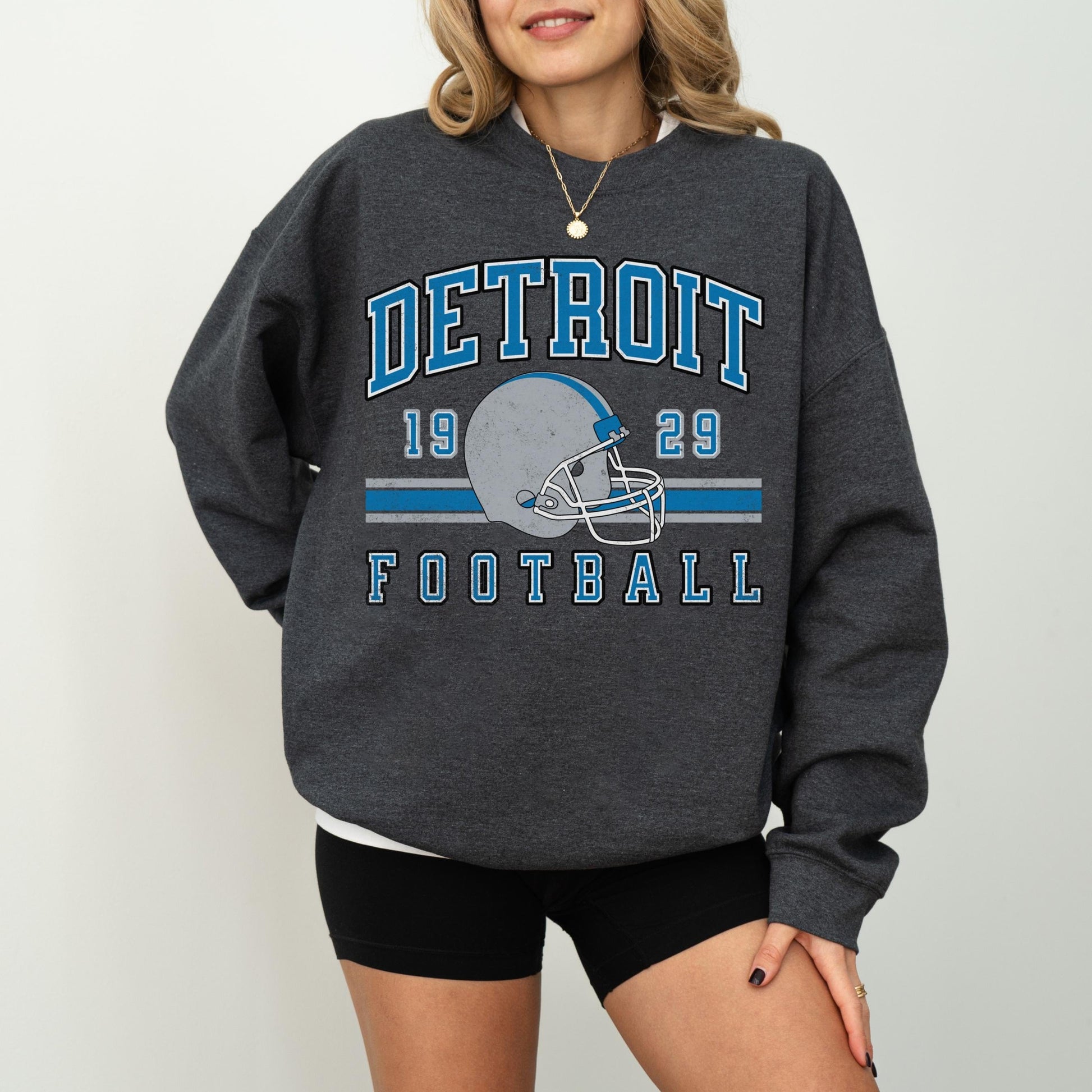Detroit Football Sweatshirt, Detroit Football Tee, Lion Mascot, Detroit Football Shirt, Detroit Sweater, Sunday Football, Tailgate Game Day