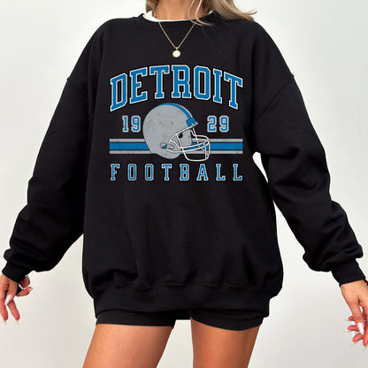 Detroit Football Sweatshirt, Detroit Football Tee, Lion Mascot, Detroit Football Shirt, Detroit Sweater, Sunday Football, Tailgate Game Day
