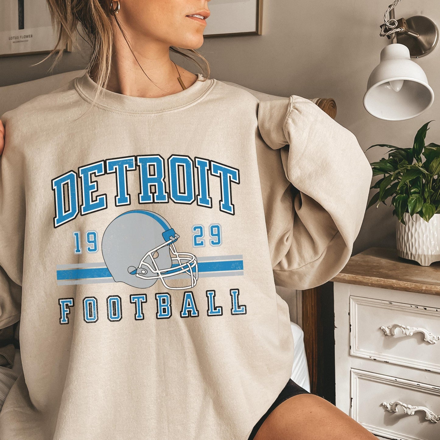 Detroit Football Sweatshirt, Detroit Football Tee, Lion Mascot, Detroit Football Shirt, Detroit Sweater, Sunday Football, Tailgate Game Day