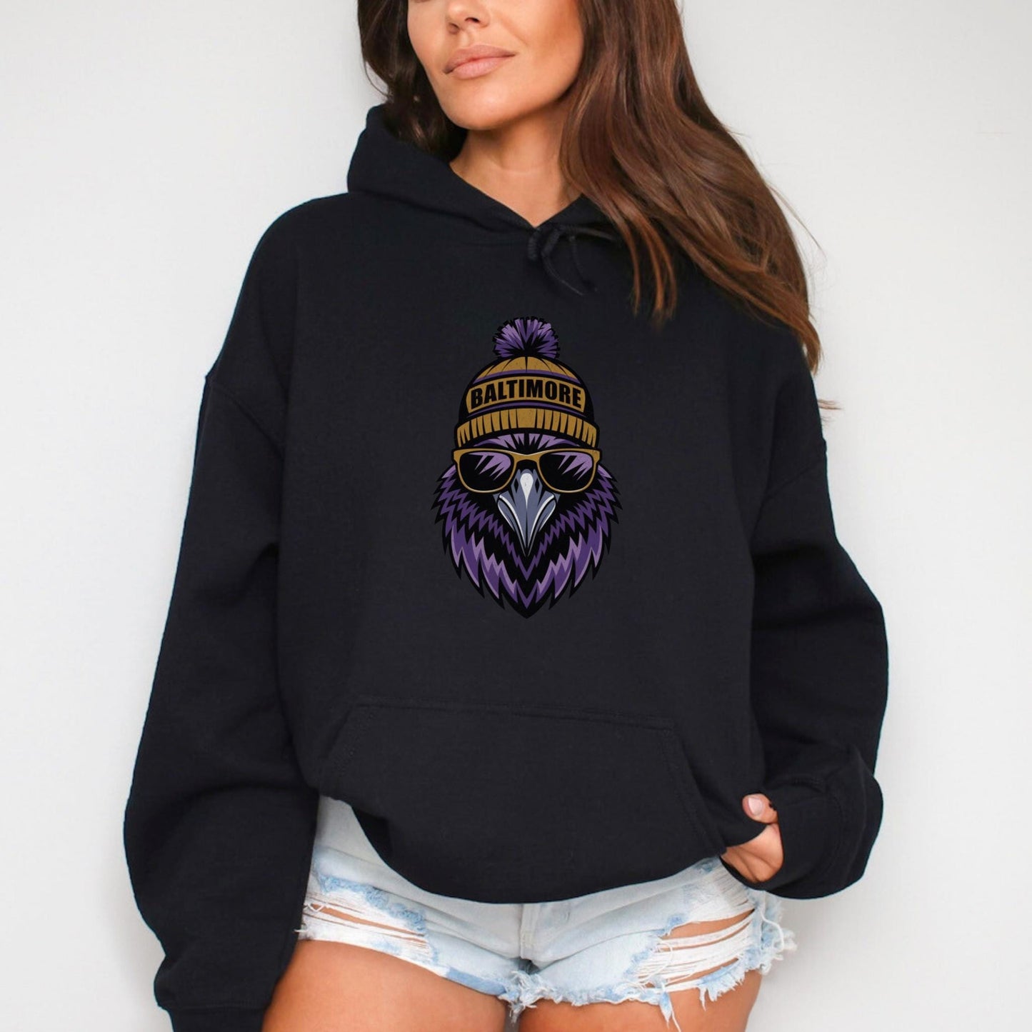 Baltimore Hoodie, Unisex Hooded Sweatshirt
