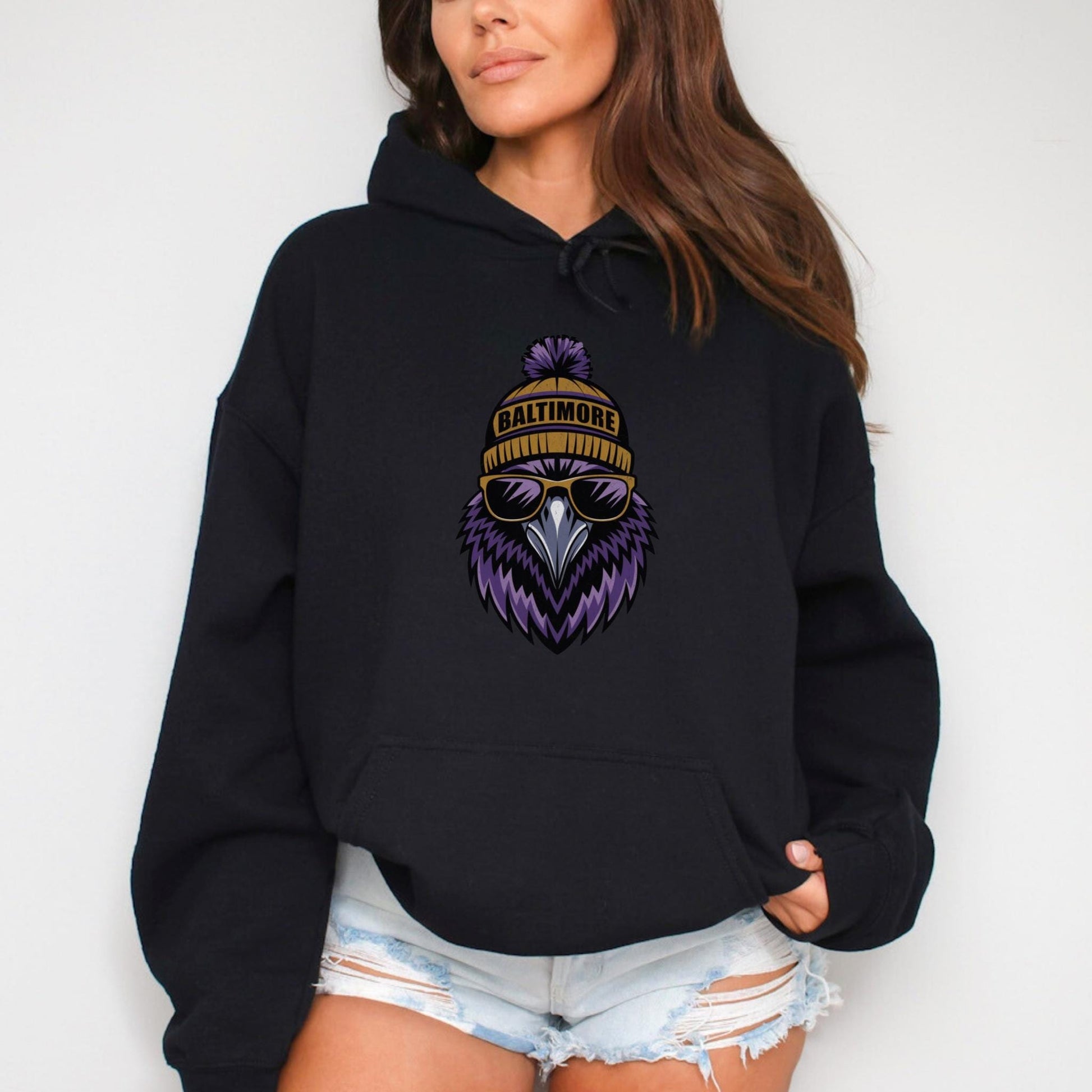 Baltimore Hoodie, Unisex Hooded Sweatshirt