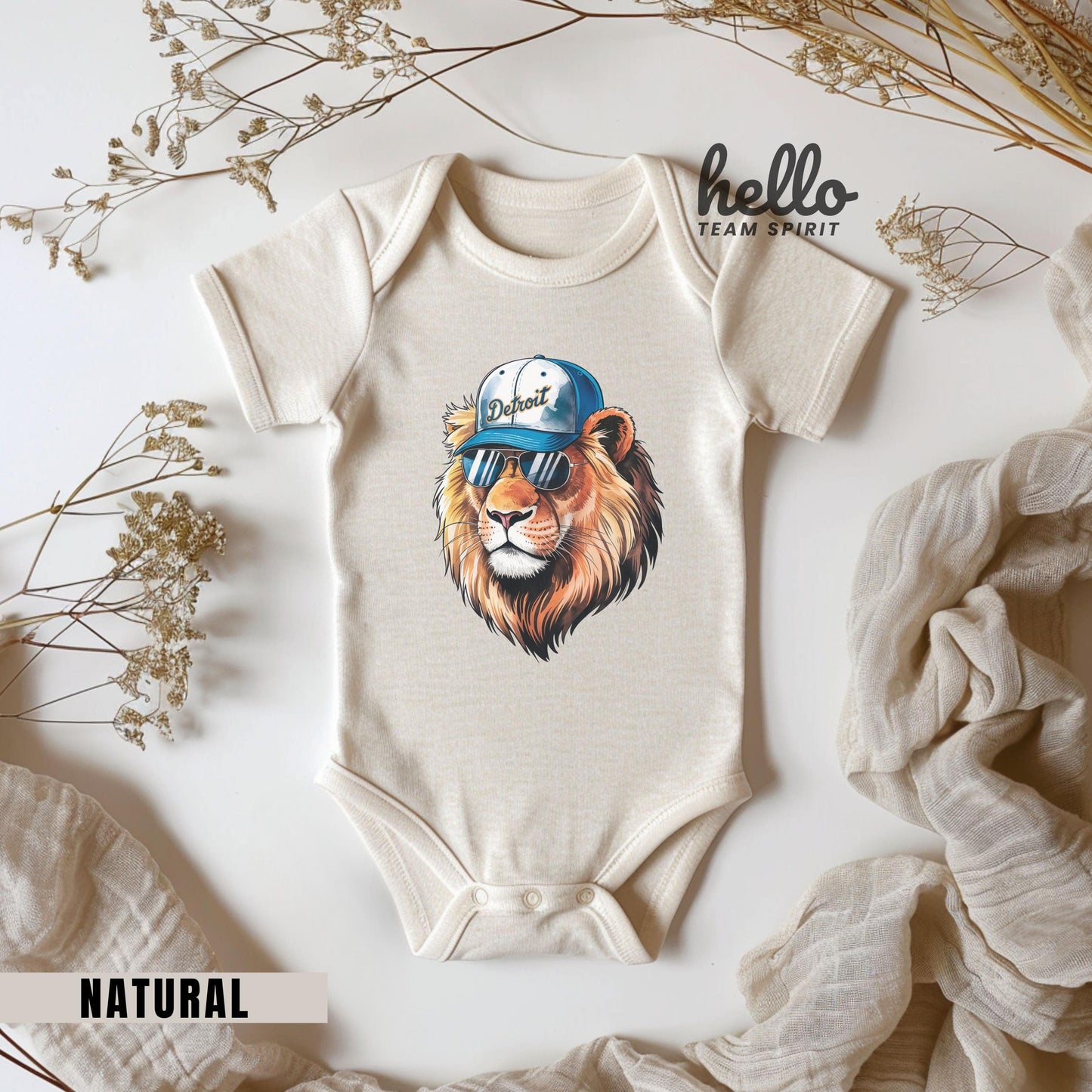 Cute Detroit Onesie, Football Toddler Lion Shirt, Kid Game Day T-Shirt, Funny Detroit Tee, Infant Lion Bodysuit, Football Baby Lion Apparel