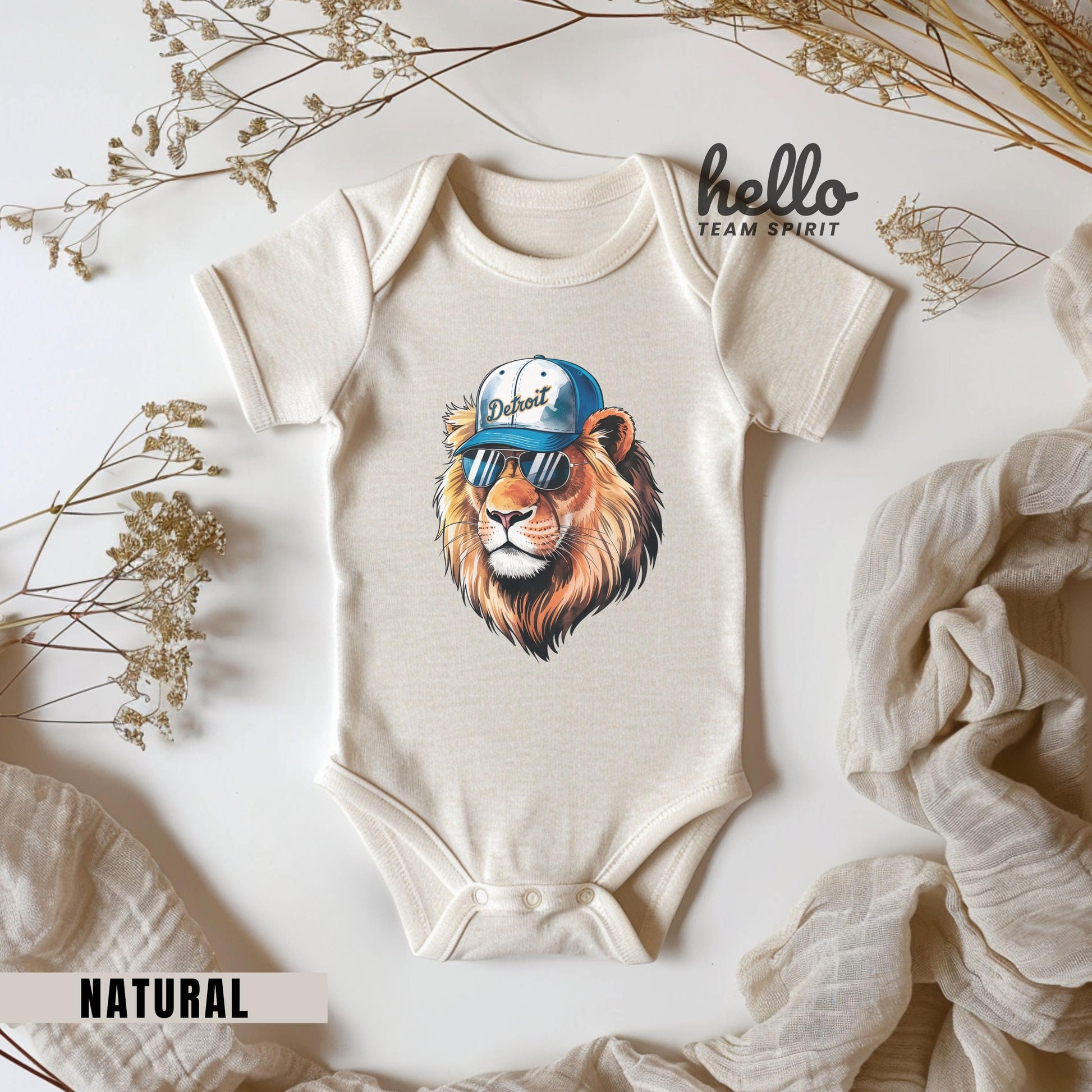 Cute Detroit Onesie, Football Toddler Lion Shirt, Kid Game Day T-Shirt, Funny Detroit Tee, Infant Lion Bodysuit, Football Baby Lion Apparel
