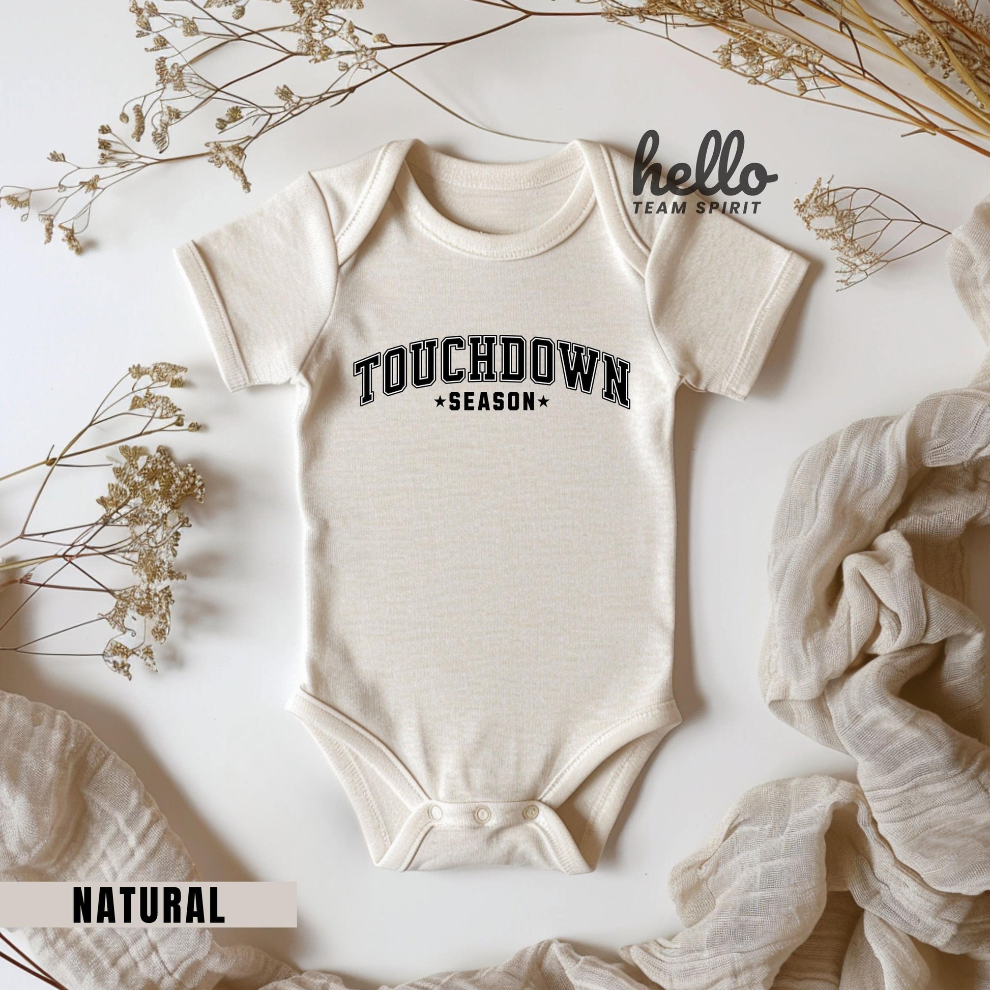 Touchdown Baby Onesie® - Youth Touchdown Season Shirt, Vintage Football Bodysuit, Toddler Touchdown Football Shirt, Adult Tshirt