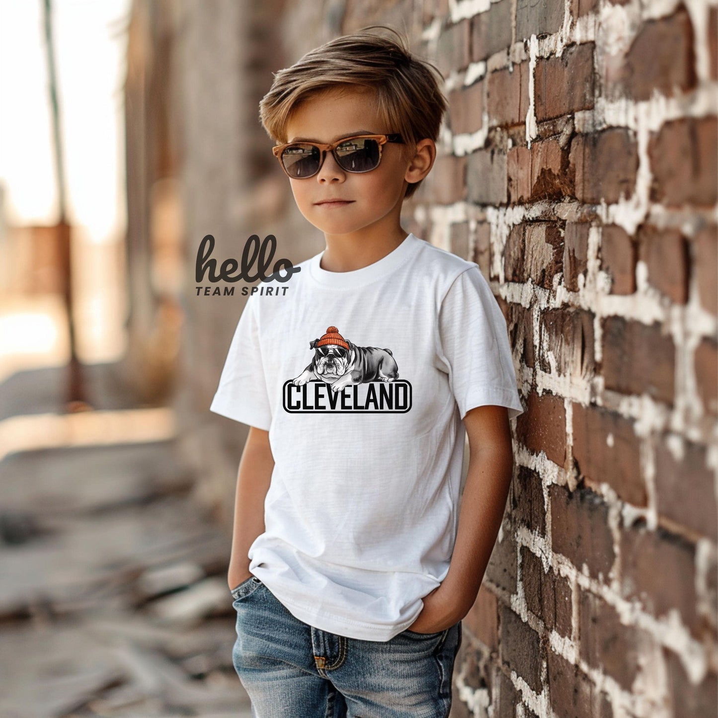 Cleveland Football Baby Bodysuit | Baby Cleveland | Baby CLE | Baby Brown and Orange | Unique Ohio Gift | Baby Shower | Birth Announcement