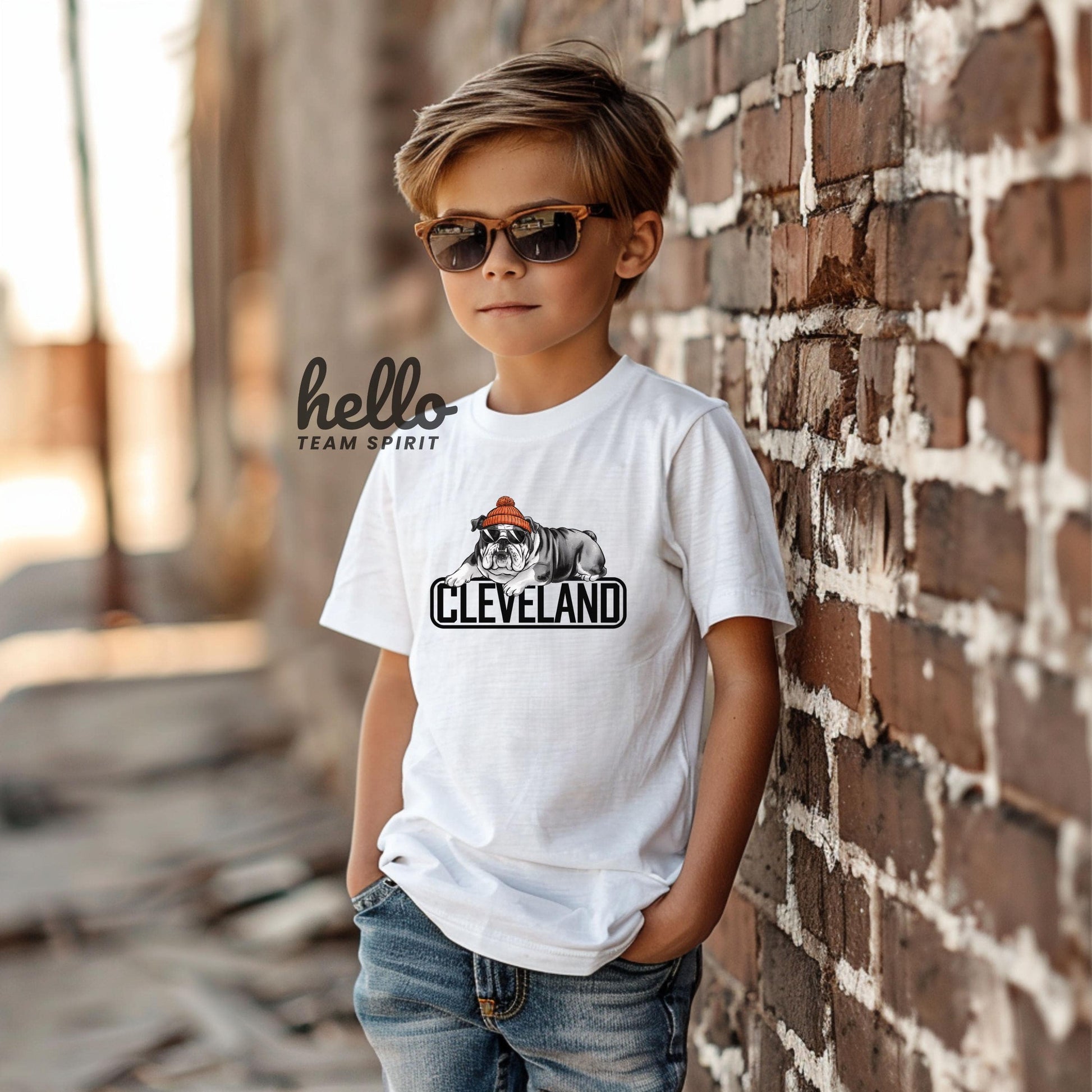 Cleveland Football Baby Bodysuit | Baby Cleveland | Baby CLE | Baby Brown and Orange | Unique Ohio Gift | Baby Shower | Birth Announcement