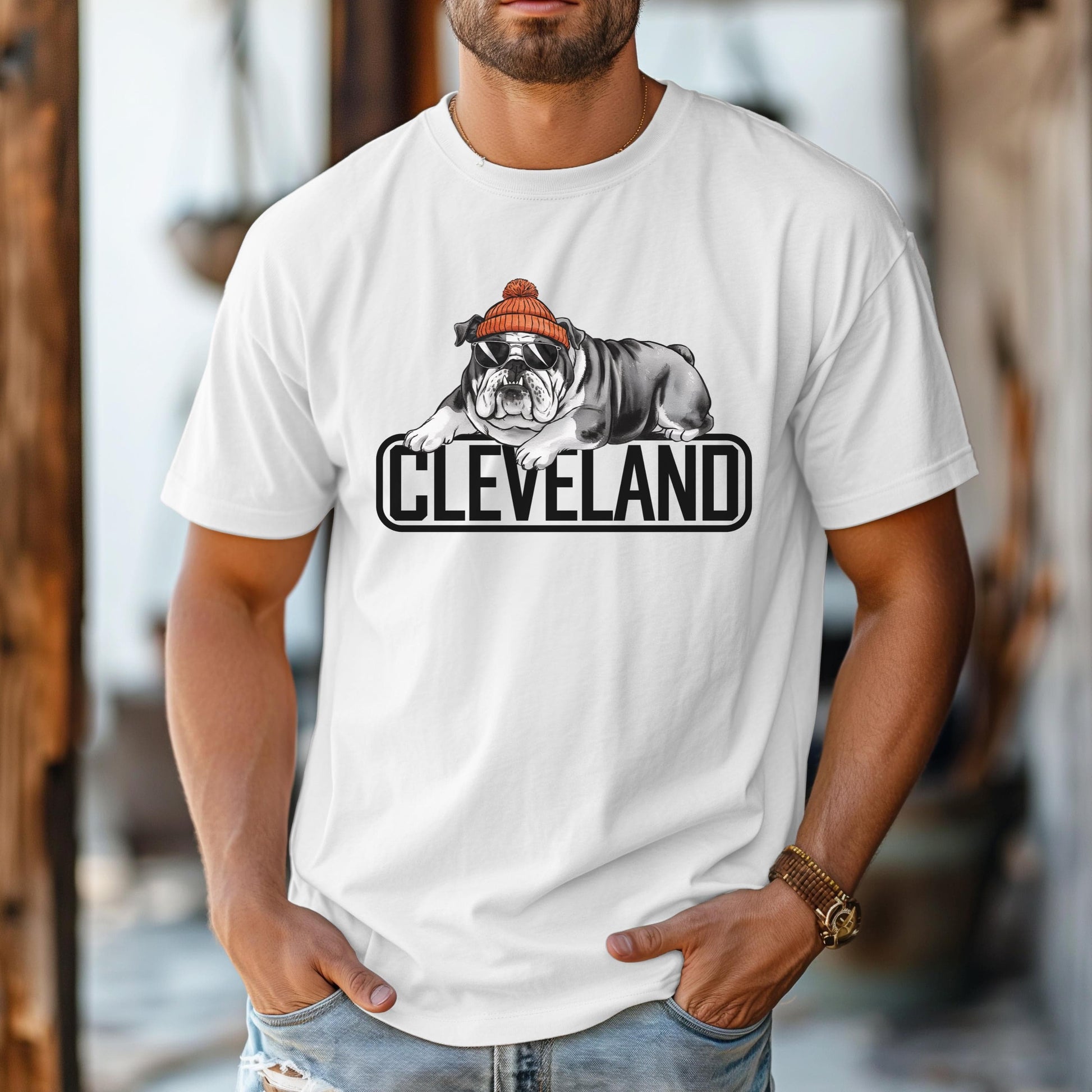 Cleveland Football Baby Bodysuit | Baby Cleveland | Baby CLE | Baby Brown and Orange | Unique Ohio Gift | Baby Shower | Birth Announcement