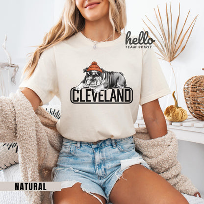 Cleveland Football Baby Bodysuit | Baby Cleveland | Baby CLE | Baby Brown and Orange | Unique Ohio Gift | Baby Shower | Birth Announcement