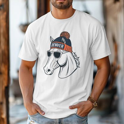 Denver Football Baby Bodysuit - Retro Broncos Football Toddler Shirt