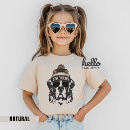 New Orleans Football Onesie, Toddler And kids Shirts, Baby Game Day T-Shirt, Kids Sports Gear, Girl Football Fan Tee, Vintage Saint Apparel