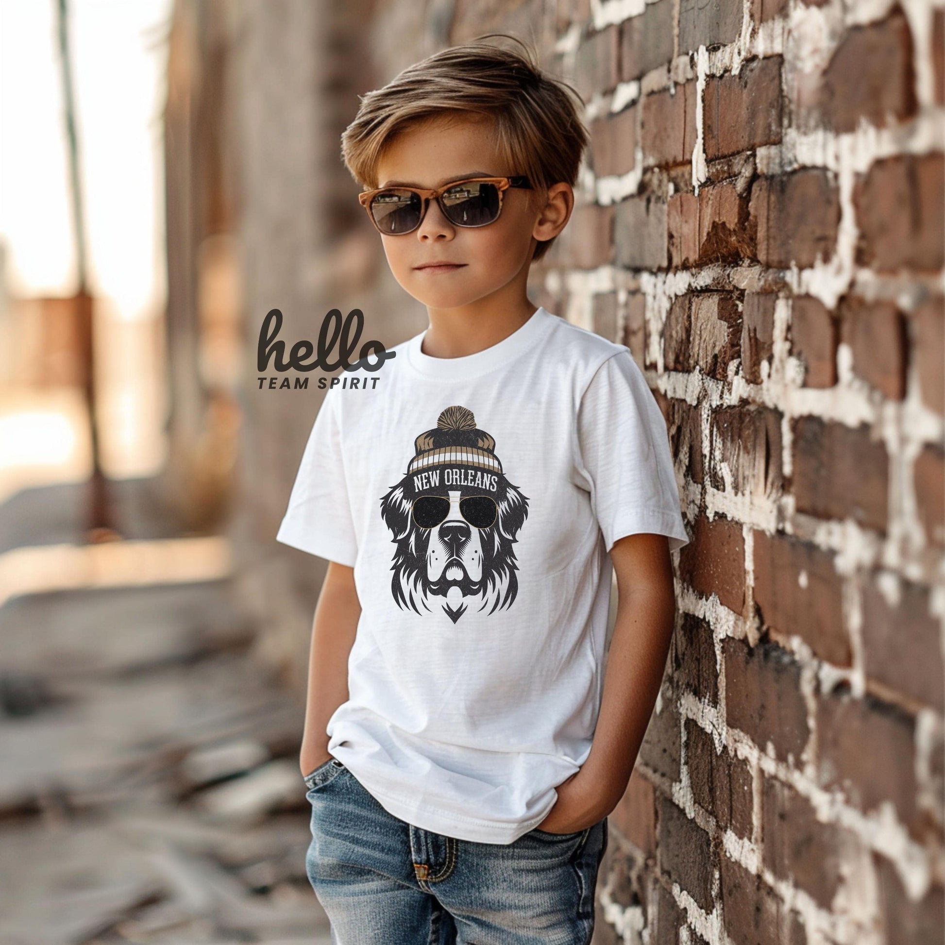 New Orleans Football Onesie, Toddler And kids Shirts, Baby Game Day T-Shirt, Kids Sports Gear, Girl Football Fan Tee, Vintage Saint Apparel