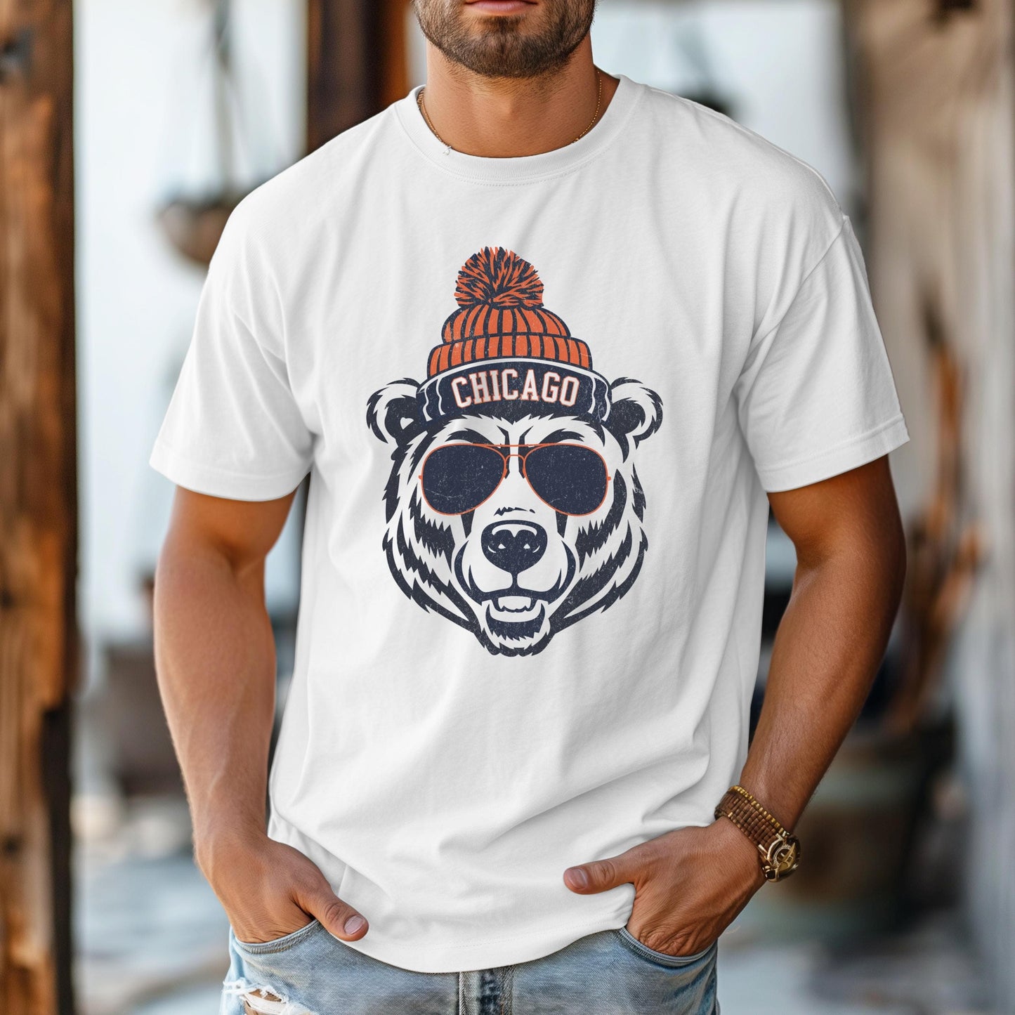 Cute Chicago Onesie, Football Toddler Bear Shirt, Kid Game Day T-Shirt, Funny Chicago Tee, Infant Bear Bodysuit, Football Baby Bear Apparel