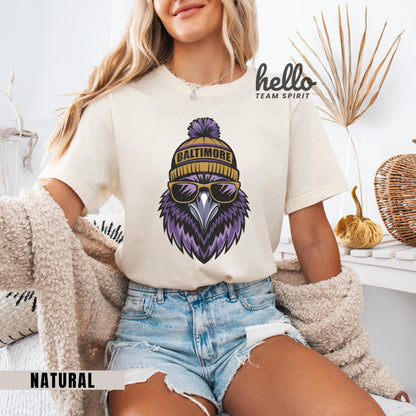 Baltimore Football Onesie, Toddler And Youth Shirts, Kids Baltimore Game Day T-Shirt, Baby Football Sports Gear Tee, Vintage Raven Apparel