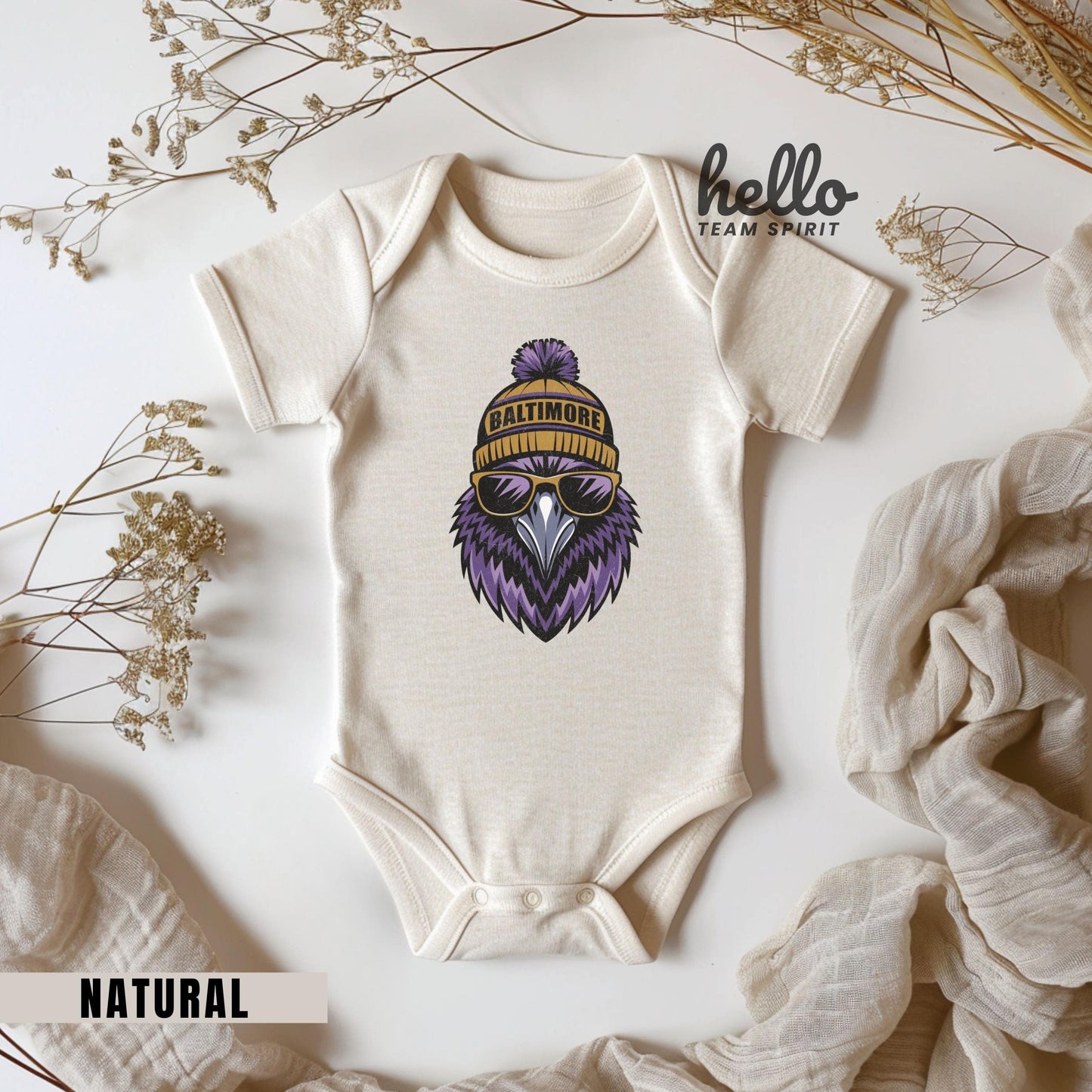 Baltimore Football Onesie, Toddler And Youth Shirts, Kids Baltimore Game Day T-Shirt, Baby Football Sports Gear Tee, Vintage Raven Apparel