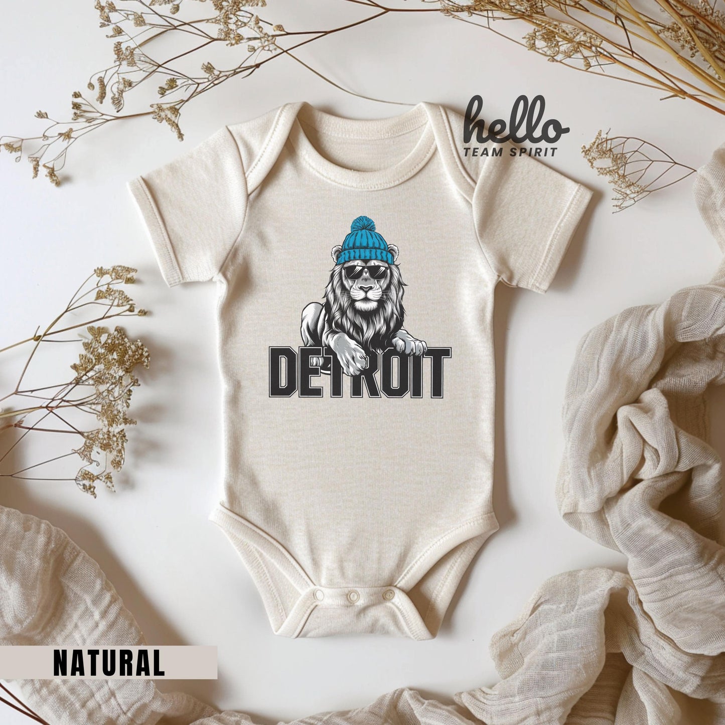 Cute Detroit Onesie, Football Toddler Lion Shirt, Kid Game Day T-Shirt, Funny Detroit Tee, Infant Lion Bodysuit, Football Baby Lion Apparel