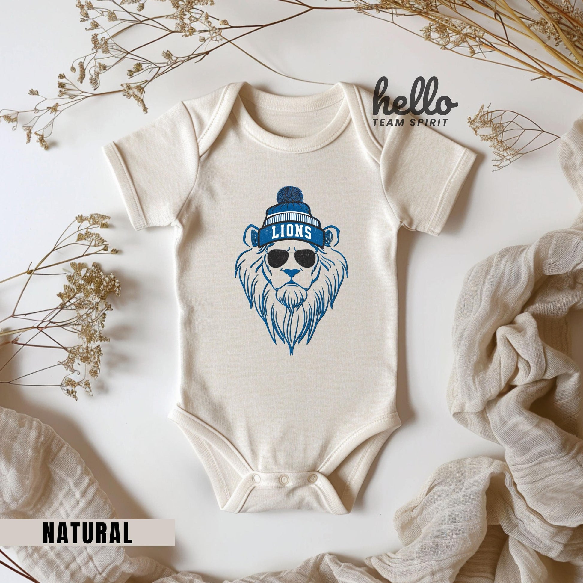 Cute Detroit Onesie, Football Toddler Lion Shirt, Kid Game Day T-Shirt, Funny Detroit Tee, Infant Lion Bodysuit, Football Baby Lion Apparel