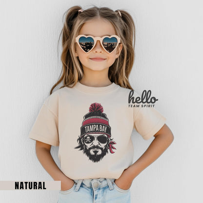 Tampa Bay Football Onesie, Toddler And Youth Shirts, Baby Tampa Bay Sports Gear, Kids Football Game Day T-Shirt, Baby Buccaneer Onesie