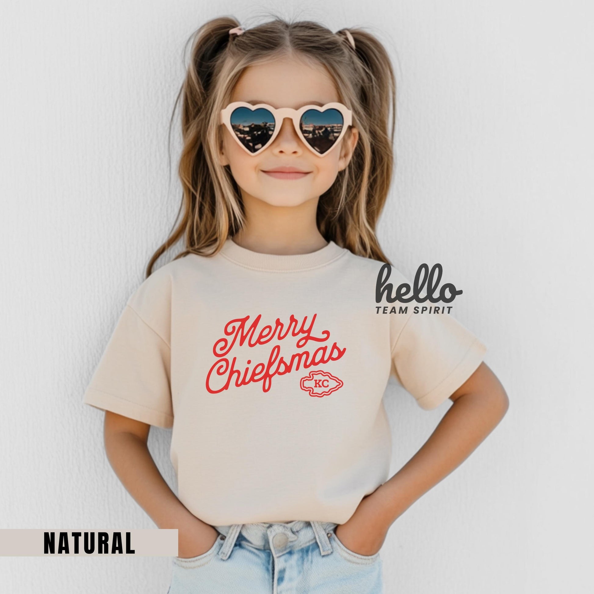 Kansas City Football Onesie, Toddler & Youth Shirts, Baby Christmas Annoucement, Kid Game Day Thirt, Family Christmas Wear, Family Kansas