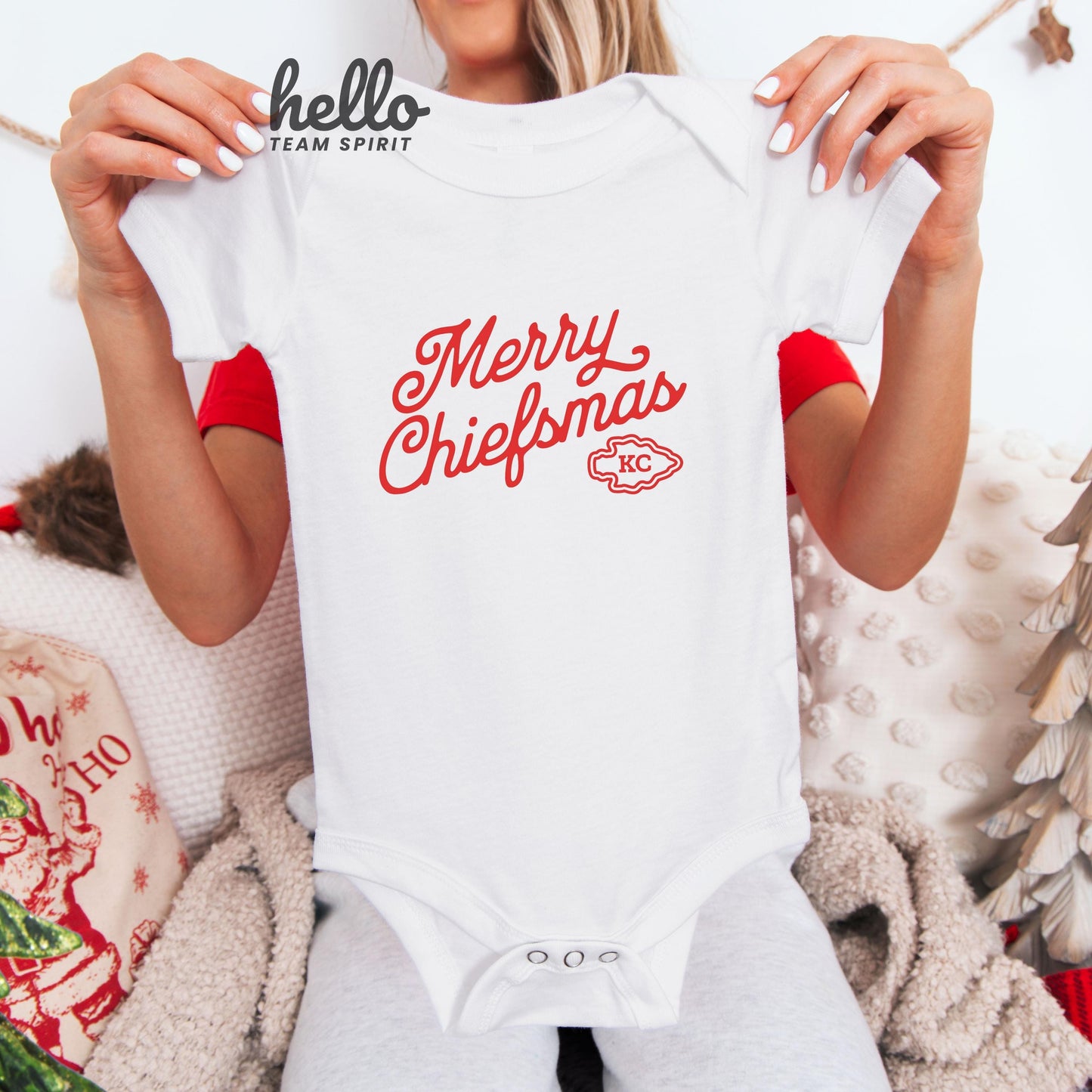 Kansas City Football Onesie, Toddler & Youth Shirts, Baby Christmas Annoucement, Kid Game Day Thirt, Family Christmas Wear, Family Kansas