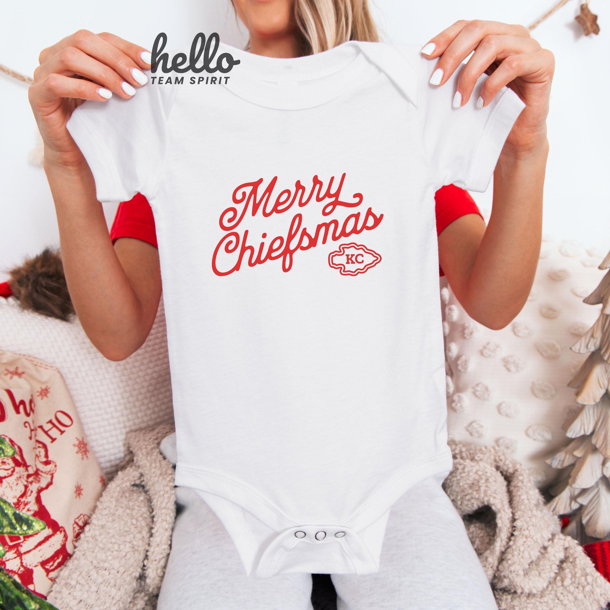 Kansas City Football Onesie, Toddler & Youth Shirts, Baby Christmas Annoucement, Kid Game Day Thirt, Family Christmas Wear, Family Kansas